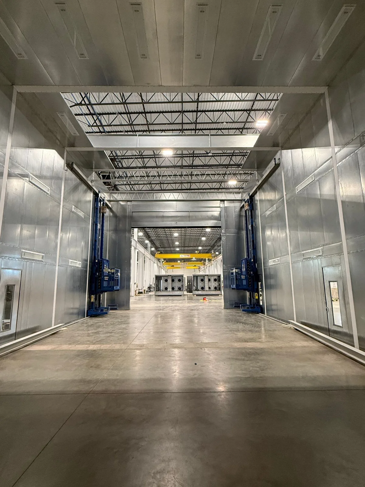 Dual Spray Booth & Mix Room Installation, view 2