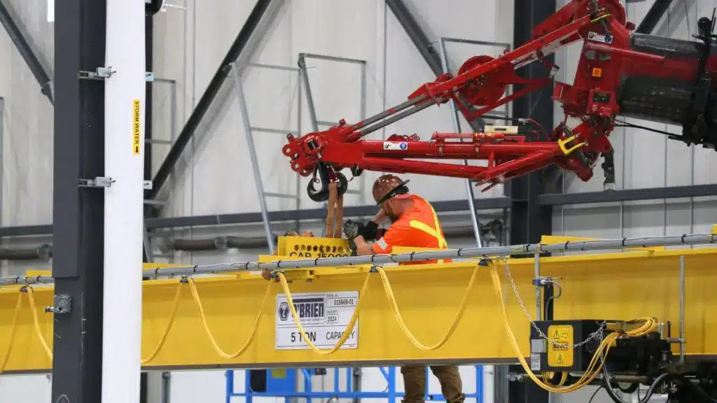 Emergency conveyor and crane repair planning for industrial downtime